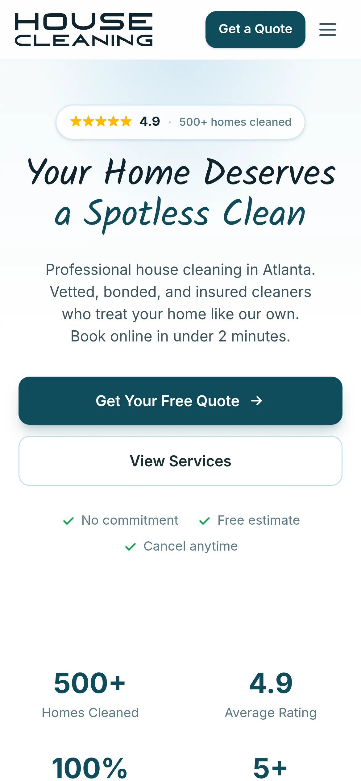 House Cleaning Atlanta — Home Mobile