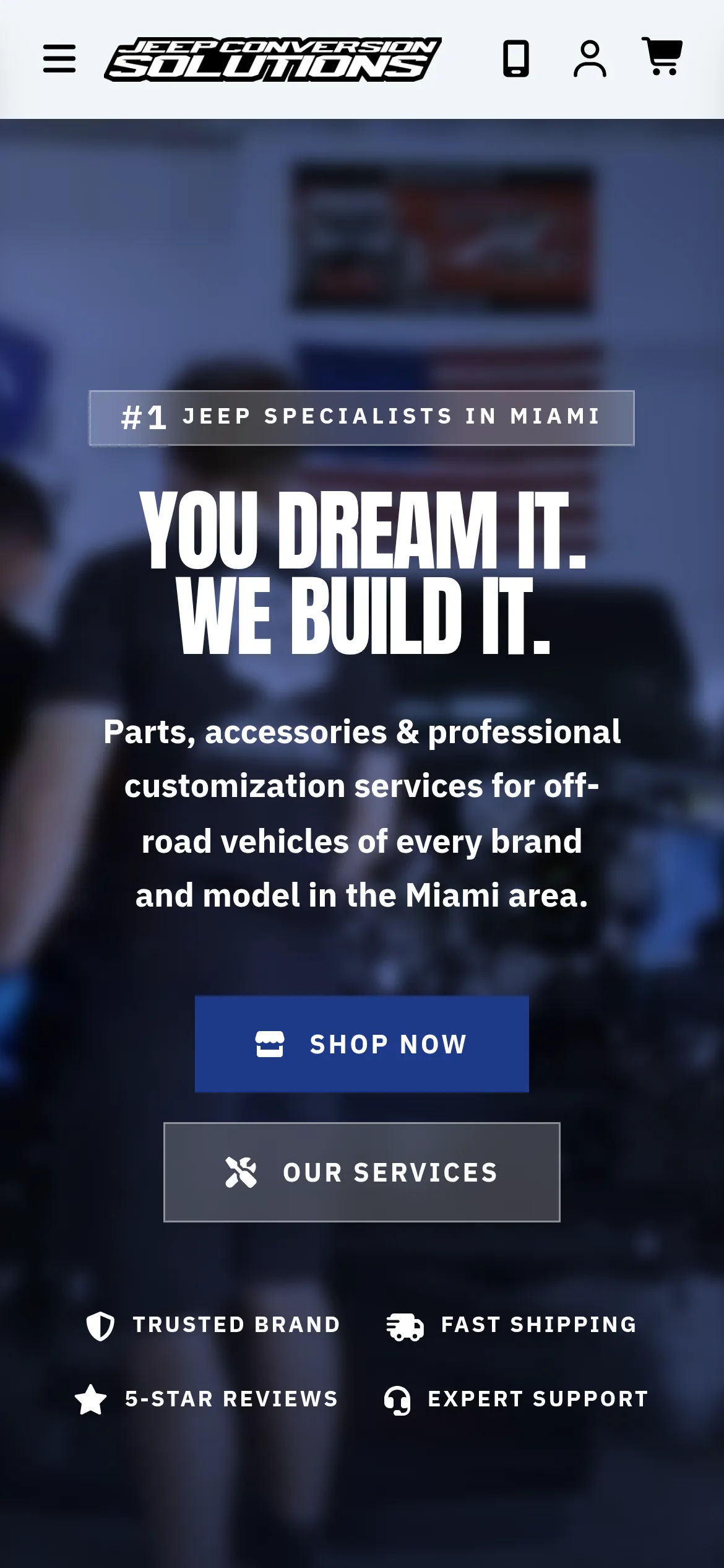 Jeep Conversion Solutions — Home Mobile